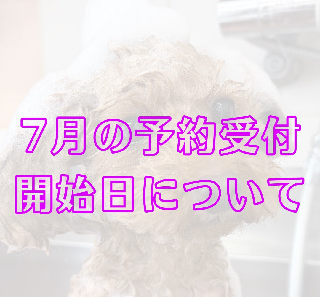 2026年7月の予約受付開始日について