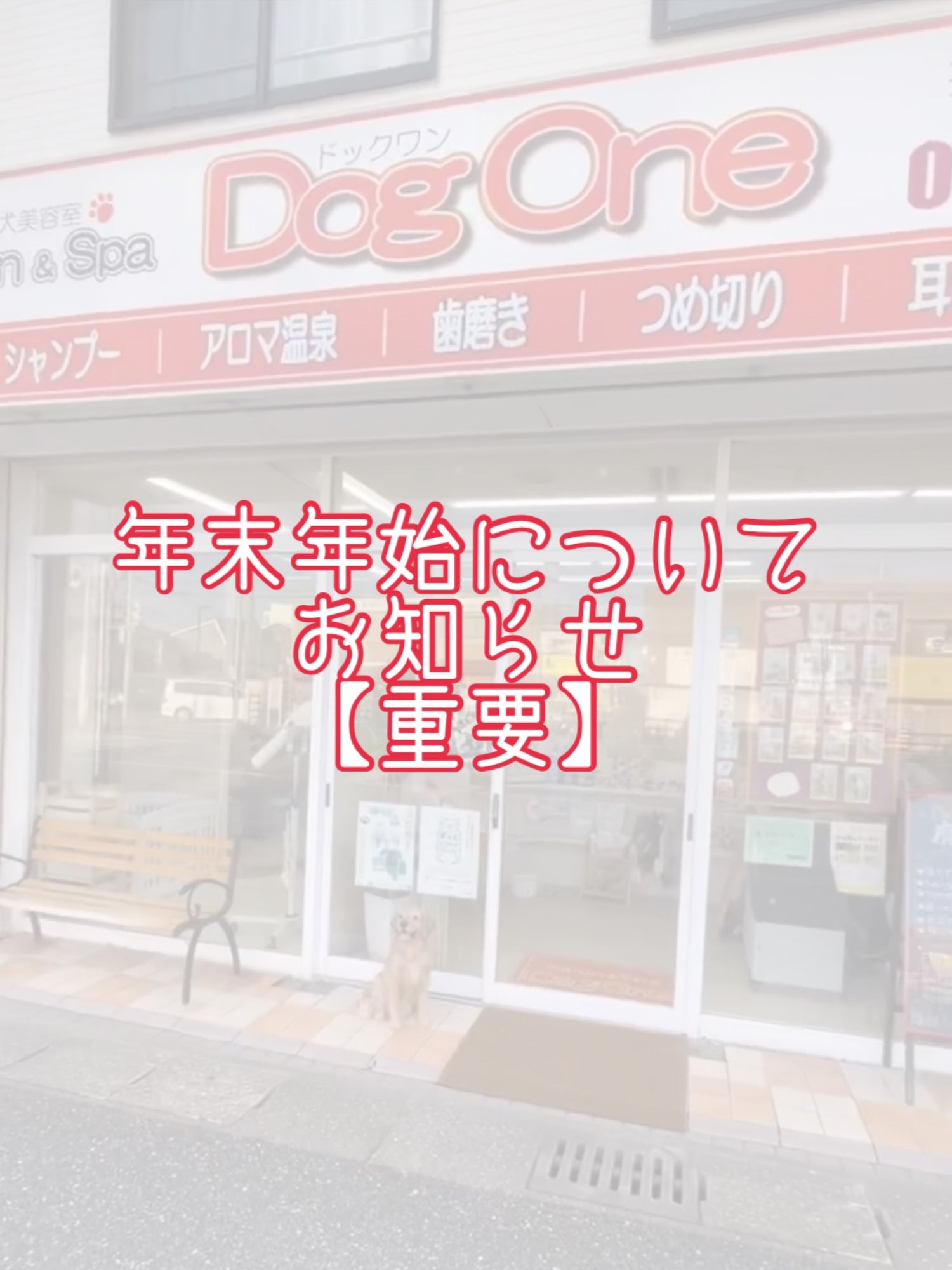 年末年始についてお知らせ【重要】